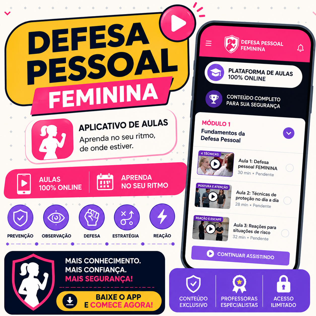 Plataforma de Defesa Pessoal Feminina